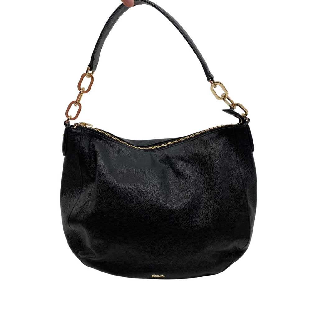 Paul Costelloe Black Leather Shoulder Bag | Classic Style